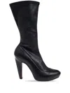Alexander Mcqueen 125mm Platform Boots In Black
