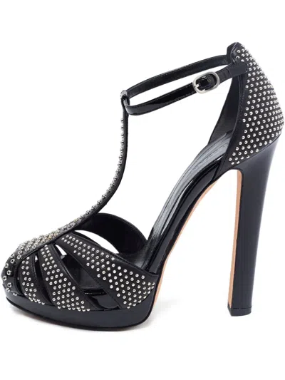 Pre-owned Alexander Mcqueen 130mm Leather Sandals