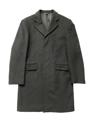Pre-owned Alexander Mcqueen 1996  Charcoal Wool Coat In Gray