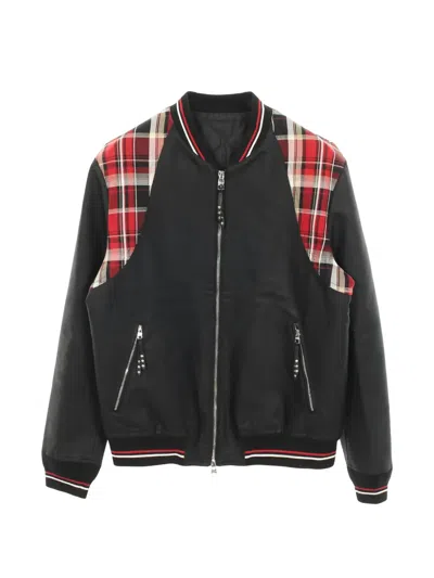 Pre-owned Alexander Mcqueen 2000s Cotton Bomber Jacket In Black