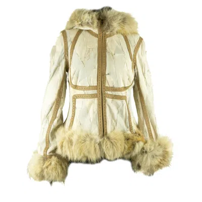 Pre-owned Alexander Mcqueen 2003  Mixed Fur Jacket In Sand
