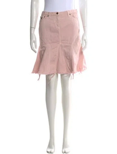 Pre-owned Alexander Mcqueen 2004 Mini Skirt In Pink