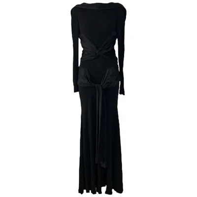 Pre-owned Alexander Mcqueen 2004 Runway Gown In Black