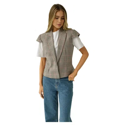 Pre-owned Alexander Mcqueen 2007  Prince Of Wales 2007 Gray Wool Vest Grey