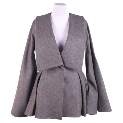 Pre-owned Alexander Mcqueen 2010 Grey Wool Coat In Gray