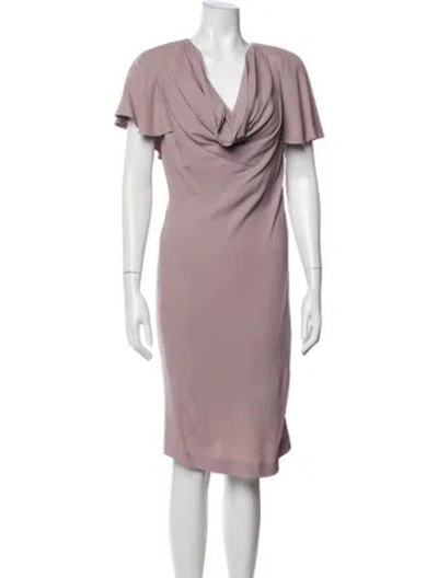 Pre-owned Alexander Mcqueen 2010 Knee-length Dress In Purple