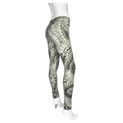 Pre-owned Alexander Mcqueen 2010 Nwt  Catacombs Skull Printed Leggings In Gray