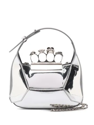 Pre-owned Alexander Mcqueen 2010s Knuckle-duster Metallic Leather Handbag