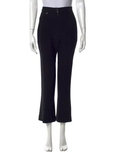 Pre-owned Alexander Mcqueen 2011 Flared Pants In Black