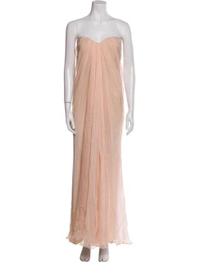 Pre-owned Alexander Mcqueen 2011 Long Dress In Pink