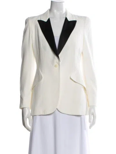 Pre-owned Alexander Mcqueen 2012 Blazer In Neutral