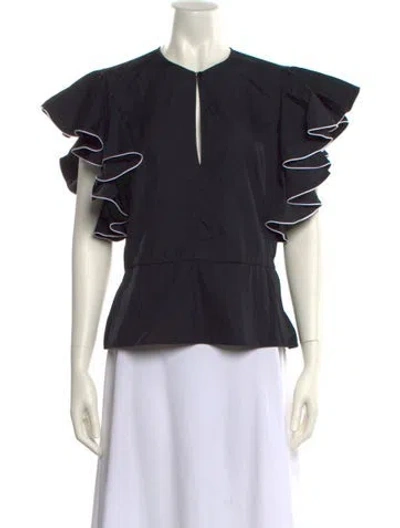 Pre-owned Alexander Mcqueen 2012 Crew Neck Blouse In Multi