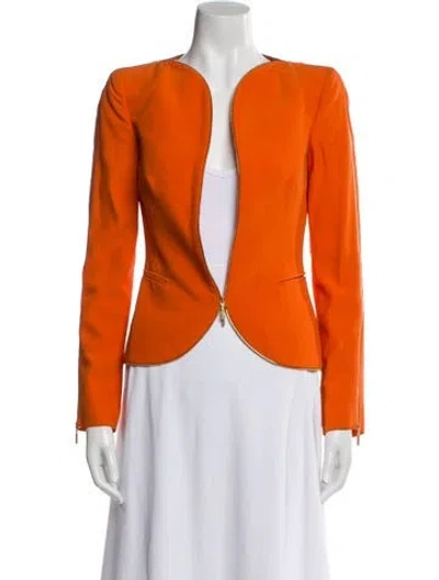 Pre-owned Alexander Mcqueen 2012 Evening Jacket In Orange