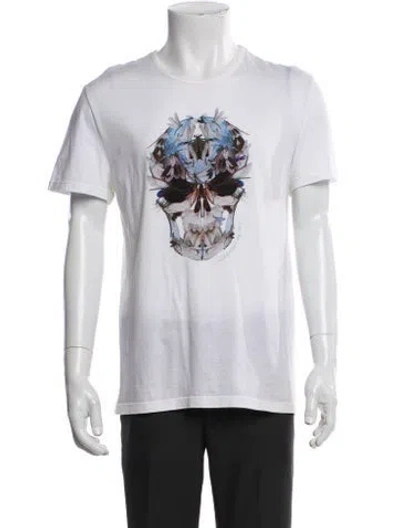 Pre-owned Alexander Mcqueen 2012 Graphic Print T-shirt In White