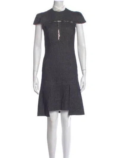 Pre-owned Alexander Mcqueen 2012 Knee-length Dress In Gray