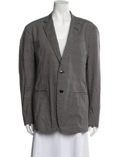 Pre-owned Alexander Mcqueen 2012 Printed Blazer In Black