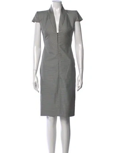Pre-owned Alexander Mcqueen 2013 Knee-length Dress In Black