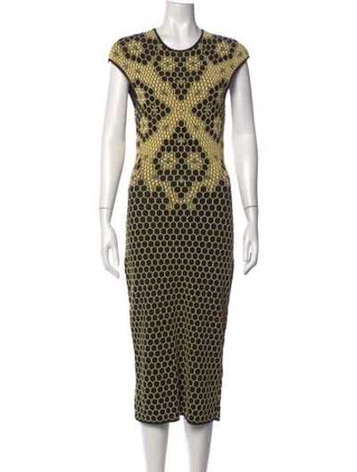 Pre-owned Alexander Mcqueen 2013 Midi Length Dress In Multi