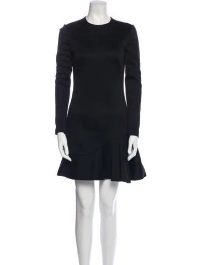 Pre-owned Alexander Mcqueen 2013 Mini Dress In Blue