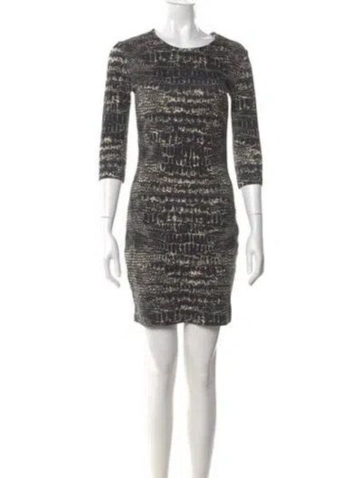Pre-owned Alexander Mcqueen 2013 Mini Dress In Neutral