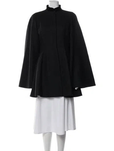 Pre-owned Alexander Mcqueen 2013 Virgin Wool Coat In Black