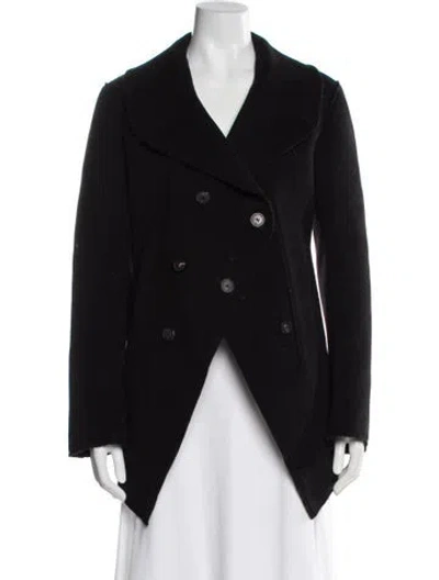 Pre-owned Alexander Mcqueen 2013 Wool Coat In Black