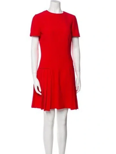 Pre-owned Alexander Mcqueen 2014 Mini Dress In Red