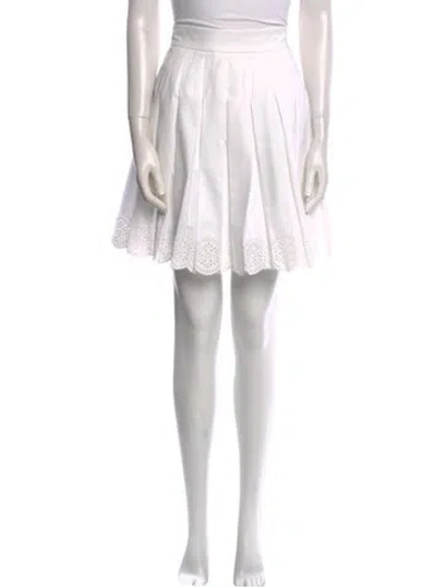 Pre-owned Alexander Mcqueen 2014 Mini Skirt W/ Tags In Neutral