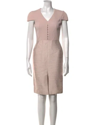 Pre-owned Alexander Mcqueen 2015 Knee-length Dress In Pink