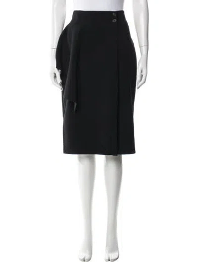 Pre-owned Alexander Mcqueen 2015 Midi Length Skirt In Black