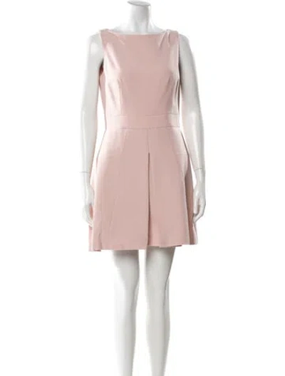 Pre-owned Alexander Mcqueen 2015 Mini Dress In Pink
