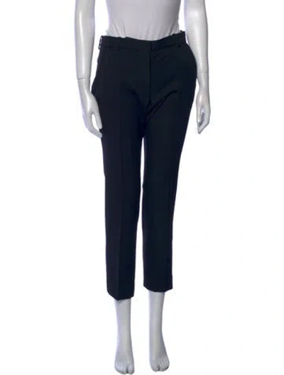 Pre-owned Alexander Mcqueen 2015 Straight Leg Pants In Black