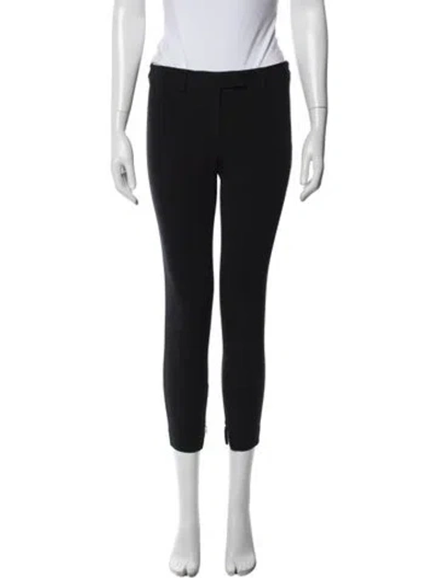 Pre-owned Alexander Mcqueen 2015 Straight Leg Pants In Black