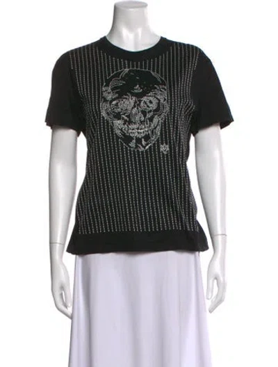 Pre-owned Alexander Mcqueen 2016 Graphic Print T-shirt In Black