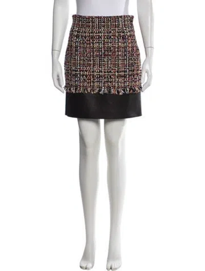 Pre-owned Alexander Mcqueen 2016 Mini Skirt In Black