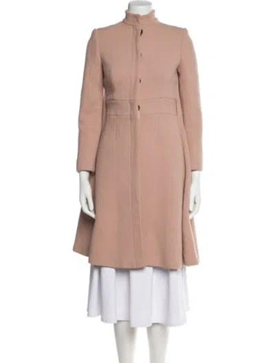 Pre-owned Alexander Mcqueen 2016 Virgin Wool Coat In Pink