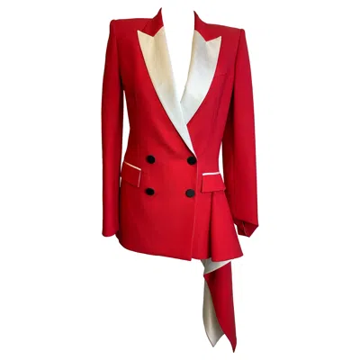 Pre-owned Alexander Mcqueen 2017  Red Jacket.