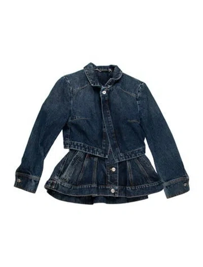 Pre-owned Alexander Mcqueen 2017 Denim Jacket In Blue