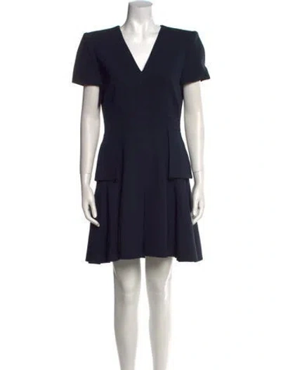 Pre-owned Alexander Mcqueen 2017 Mini Dress In Black