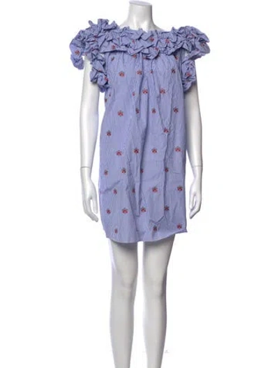 Pre-owned Alexander Mcqueen 2017 Mini Dress In Multi