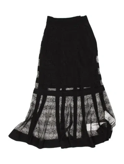 Pre-owned Alexander Mcqueen 2017 Mini Skirt In Black