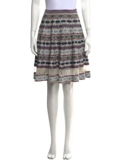 Pre-owned Alexander Mcqueen 2017 Mini Skirt In Blue