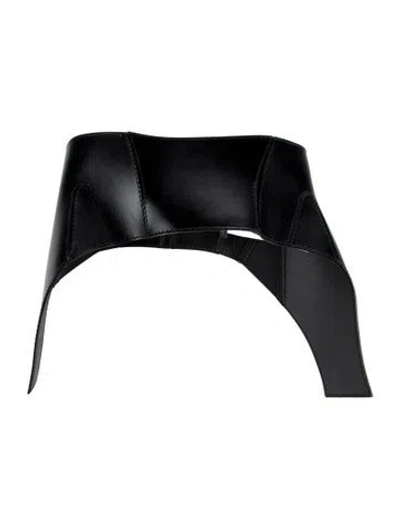 Pre-owned Alexander Mcqueen 2018 Bodice Waist Belt In Black