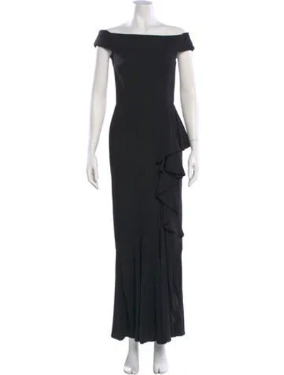 Pre-owned Alexander Mcqueen 2018 Long Dress In Black