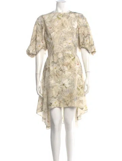 Pre-owned Alexander Mcqueen 2018 Midi Length Dress In Neutral