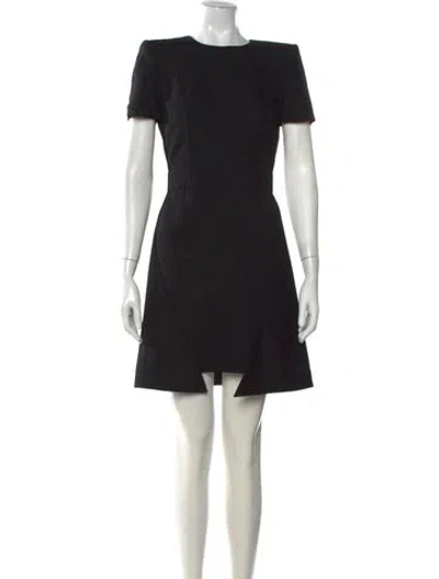 Pre-owned Alexander Mcqueen 2018 Mini Dress In Black