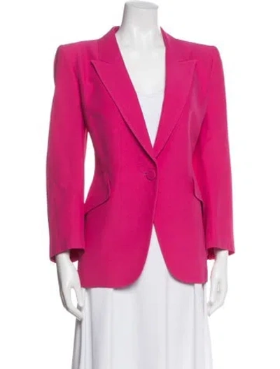 Pre-owned Alexander Mcqueen 2019 Blazer In Pink