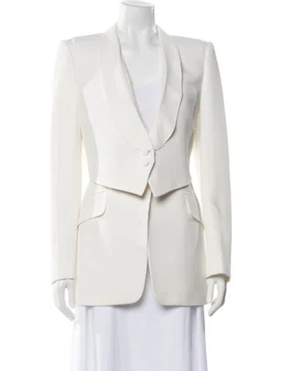 Pre-owned Alexander Mcqueen 2019 Blazer W/ Tags In White
