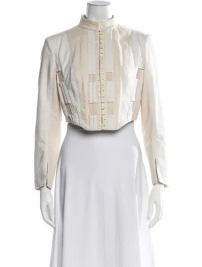 Pre-owned Alexander Mcqueen 2019 'corset' Jacket In Neutral