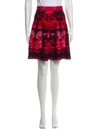 Pre-owned Alexander Mcqueen 2019 Knee-length Skirt In Red